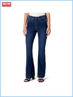 High Stretch High-Rise Flare Jeans Flattering Hourglass Silhouette